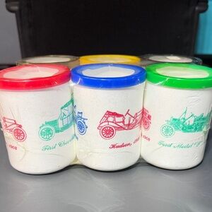 Vintage Automobile Inspired Beverage Koozies Coozies Thermo Coasters